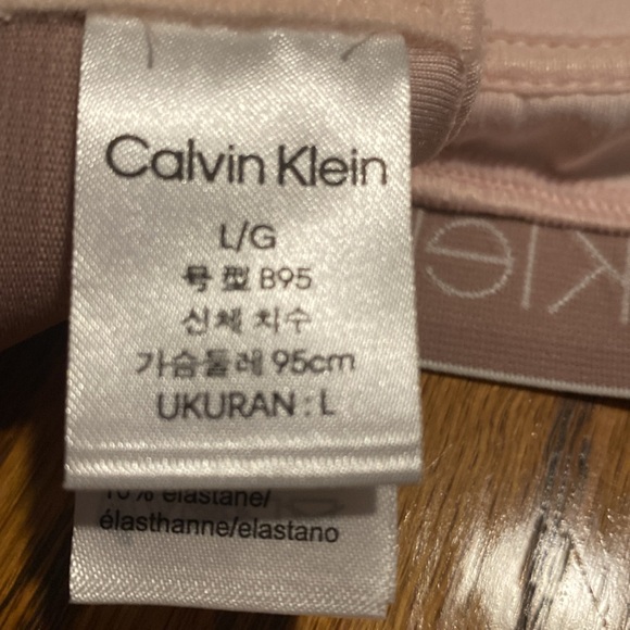 NWT Calvin Klein Bra Wireless Large Pink - Picture 7 of 8